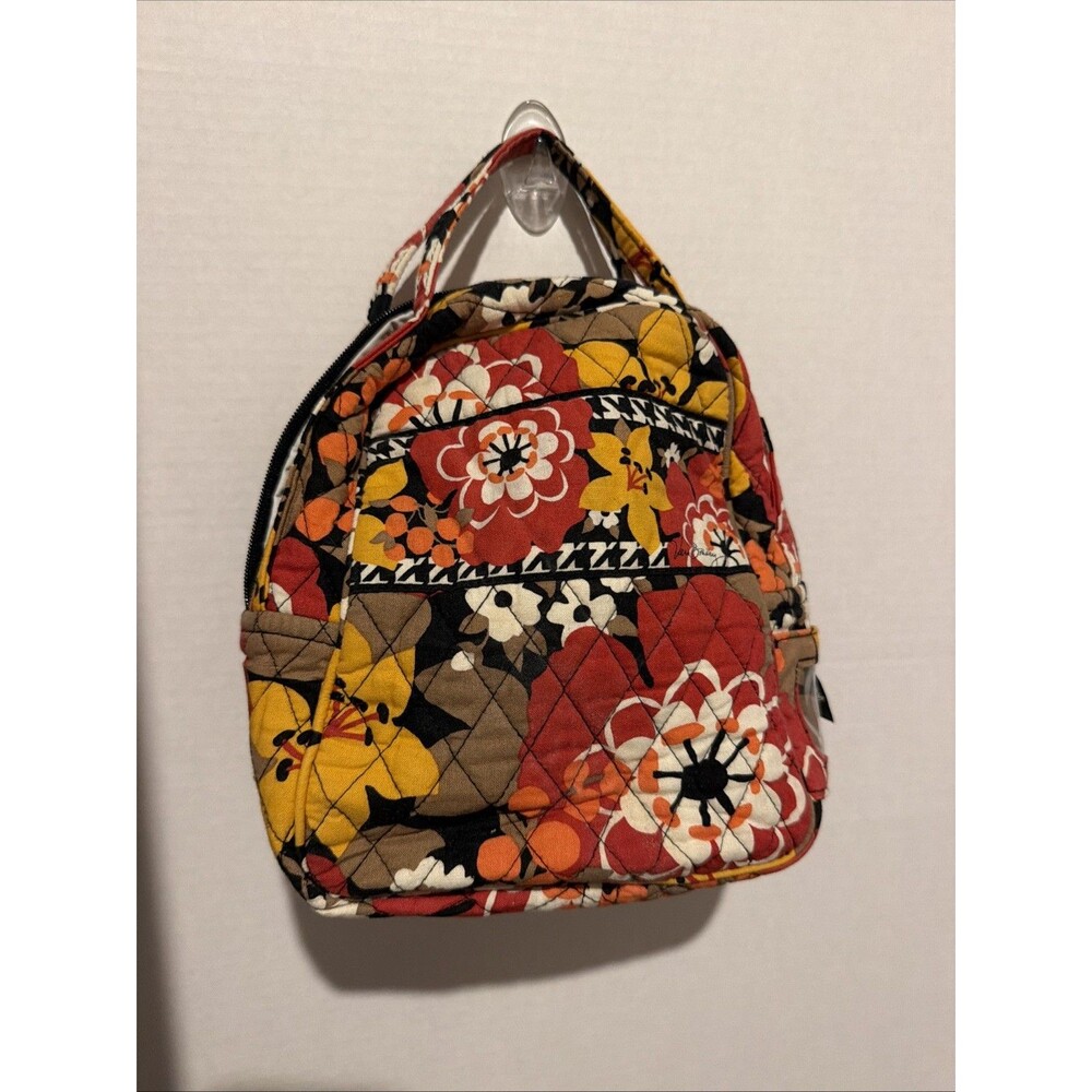 Vera Bradley Multicolored Quilted Insulated Lunch Bag Floral Paisley ID Window